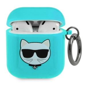 Karl Lagerfeld Choupette AirPods szilikon tok (kék)