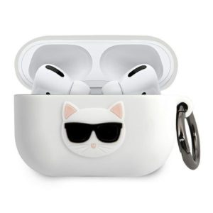 Karl Lagerfeld Choupette AirPods Pro szilikon tok (fehér)