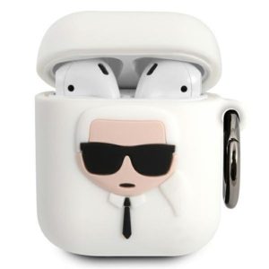 Karl Lagerfeld AirPods szilikon tok (fehér)