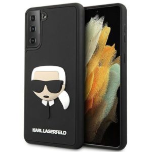Karl Lagerfeld 3D Rubber Karl’s Head Samsung S21+ G996 telefontok (fekete)