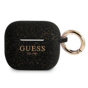 Guess Silicone Glitter AirPods 3 tartó (fekete)