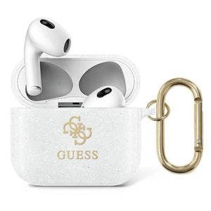 Guess Glitter Collection AirPods 3 tartó (átlátszó)