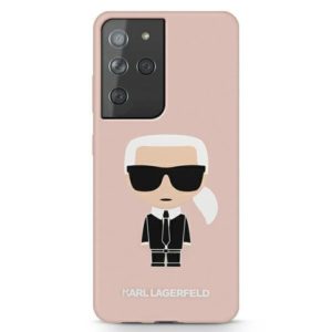 Karl Lagerfeld Silicone Ikonik Samsung S21 Ultra G998 telefontok (rózsaszín)