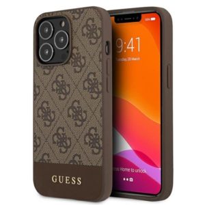 Guess 4G Stripe iPhone 13 Pro telefontok (barna)