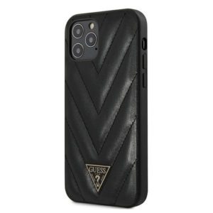 Guess V-Quilted Collection iPhone 12 Pro Max tok (fekete)