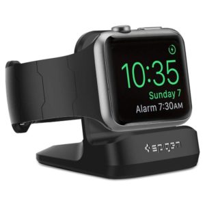 Spigen S350 Night Stand Apple Watch 38/40/41/42/44/45mm tartó állvány (fekete)