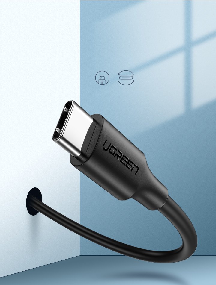 Ugreen USB - USB Type C kábel 2A 0.5m (fekete) - Image 5