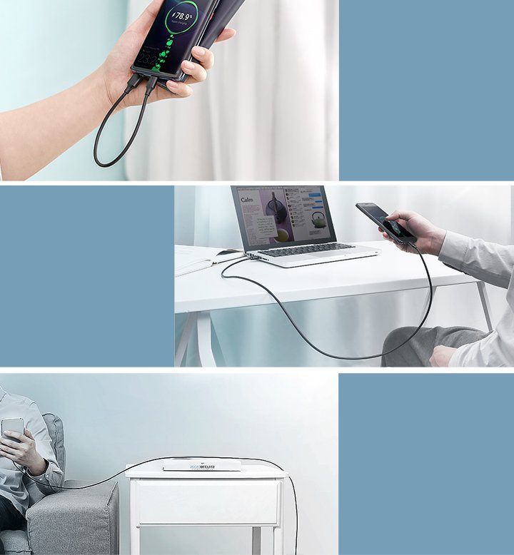 Ugreen USB - USB Type C kábel 2A 0.5m (fekete) - Image 10