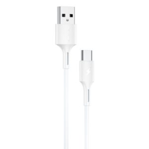 WK Design USB – USB Type C kábel 3A 1m (fehér)