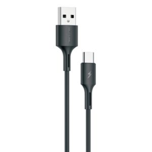 WK Design USB – USB Type C kábel 3A 1m (fekete)