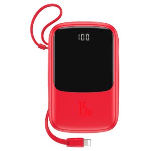 Baseus Q pow Digital Display PPQD-B09 power bank 15W 10000mAh (piros)