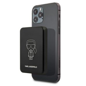 Karl Lagerfeld Ikonik Outline KLPBMSOIBK power bank 5W MagSafe 3000mAh (fekete)