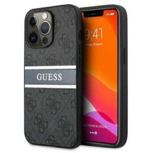 Guess 4G Stripe iPhone 13 Pro telefontok (szürke)