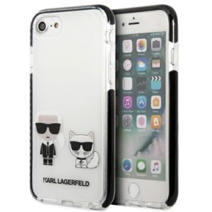 Karl Lagerfeld Karl & Choupette keménytok iPhone 7/8/SE2020/SE2022 (fehér)