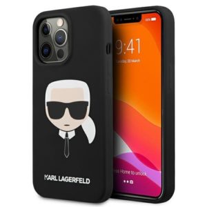 Karl Lagerfeld Silicone Ikonik Karl’s Head szilikon iPhone 13 Pro Max tok (fekete)