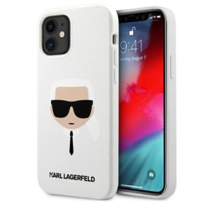 Karl Lagerfeld Silicone Ikonik Karl’s Head szilikon iPhone 12 mini tok (fehér)
