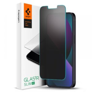 Spigen Glass Tr betekintés gátló edzett képernyővédő üvegfólia iPhone 13 Pro Max