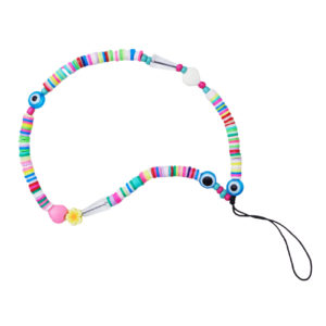 Telefontartó színes gyöngy lánc (minta 1)