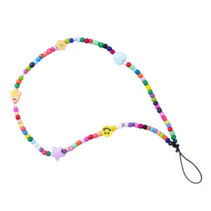 Telefontartó színes gyöngy lánc (minta 4)