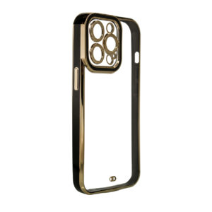 Fashion Fold Frame Gel hátlap telefontok iPhone 13 Pro Max (fekete)