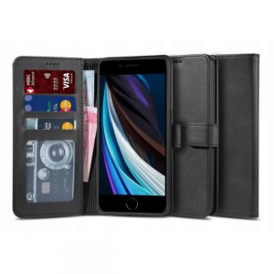 Tech-Protect Wallet kinyitható iPhone 7/8/SE2020/SE2022 tok (fekete)