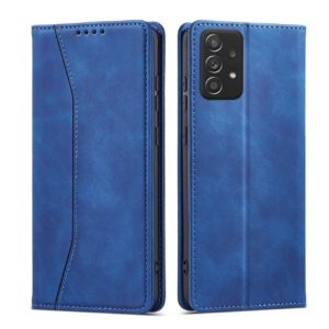 Magnet Fancy Case oldalra nyíló bankkártya tartós tok Samsung Galaxy A52/A52s (kék)