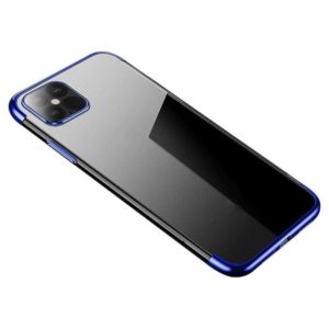 Clear Color TPU gél tok fém kerettel Samsung Galaxy A33 5G (kék)