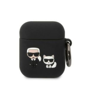 Karl Lagerfeld Karl & Choupette AirPods szilikon tok (fekete)