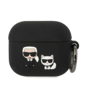 Karl Lagerfeld Silicone Karl & Choupette AirPods 3 szilikon tok (fekete)