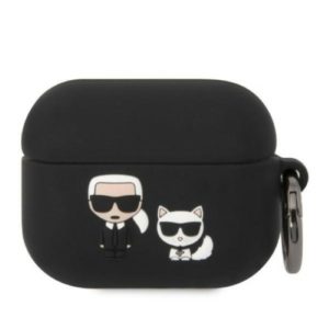 Karl Lagerfeld Silicone Karl & Choupette AirPods Pro szilikon tok (fekete)