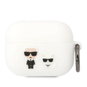 Karl Lagerfeld Silicone Karl & Choupette AirPods Pro szilikon tok (fehér)
