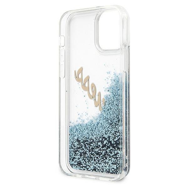 Guess Glitter Vintage Script iPhone 12/12 Pro telefontok (kék) - Image 6