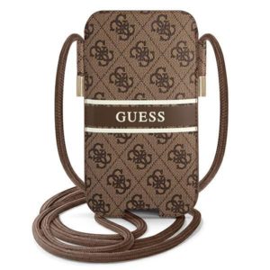 Guess 4G Stripe univerzális telefontáska 6.7″ (barna)