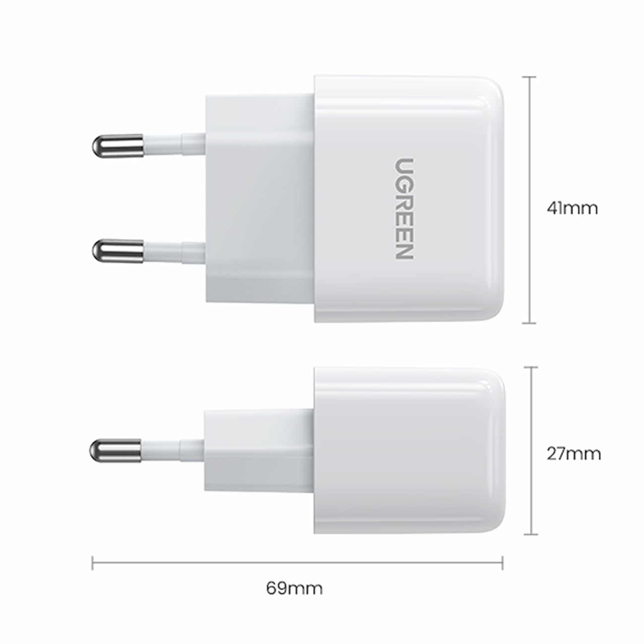 iTok webáruház - Ugreen Ugreen gyorstöltő USB Type-C PD 20W (fehér) 4 Ugreen gyorstöltő USB Type-C PD 20W (fehér) - Image 4
