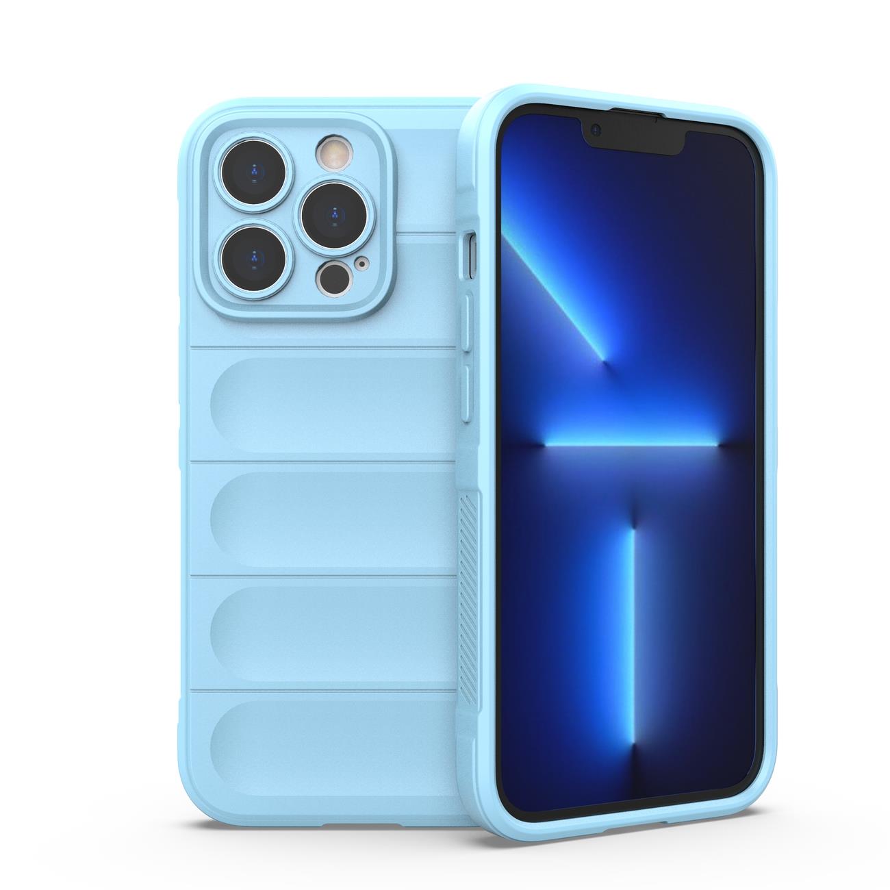 iTok webáruház - Hurtel Magic Shield Case ütésálló szilikon tok iPhone 13 Pro Max (világoskék) 1 Magic Shield Case ütésálló szilikon tok iPhone 13 Pro Max (világoskék)