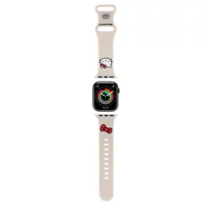 Hello Kitty szilikon szíj Apple Watch 38-41 mm, bézs
