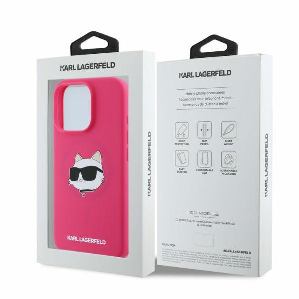 iTok webáruház - Karl Lagerfeld Karl Lagerfeld Silicone Choupette Head Print MagSafe tok iPhone 16 Pro Max készülékhez (fukszia) 5 Karl Lagerfeld Silicone Choupette Head Print MagSafe tok iPhone 16 Pro Max készülékhez (fukszia) - Image 5