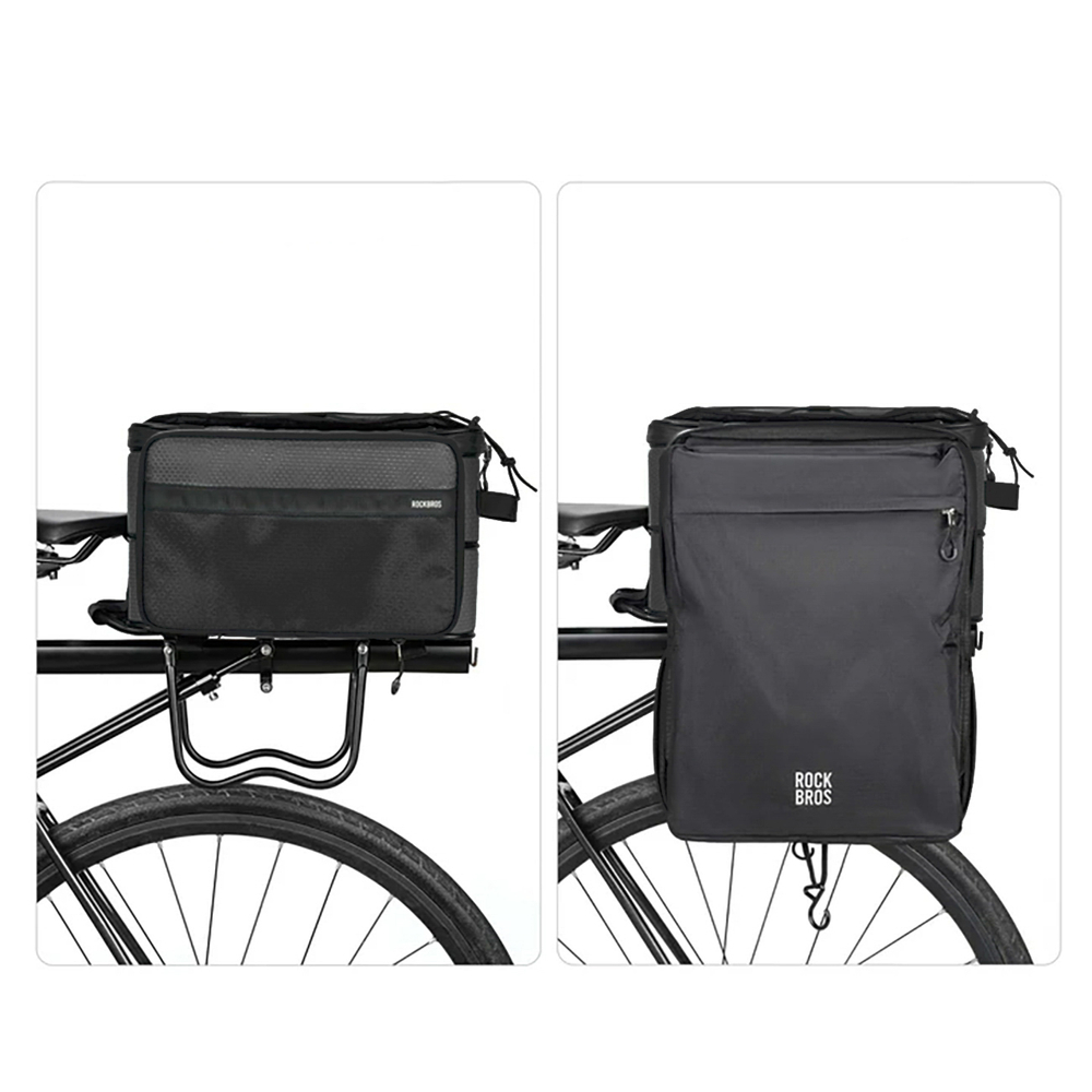 iTok webáruház - RockBros Rockbros A30 ROAD TO SKY Foldable Bike Bag for Trunk 15-30L (fekete) 3 Rockbros A30 ROAD TO SKY Foldable Bike Bag for Trunk 15-30L (fekete)