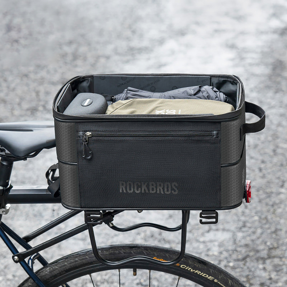iTok webáruház - RockBros Rockbros A30 ROAD TO SKY Foldable Bike Bag for Trunk 15-30L (fekete) 4 Rockbros A30 ROAD TO SKY Foldable Bike Bag for Trunk 15-30L (fekete)