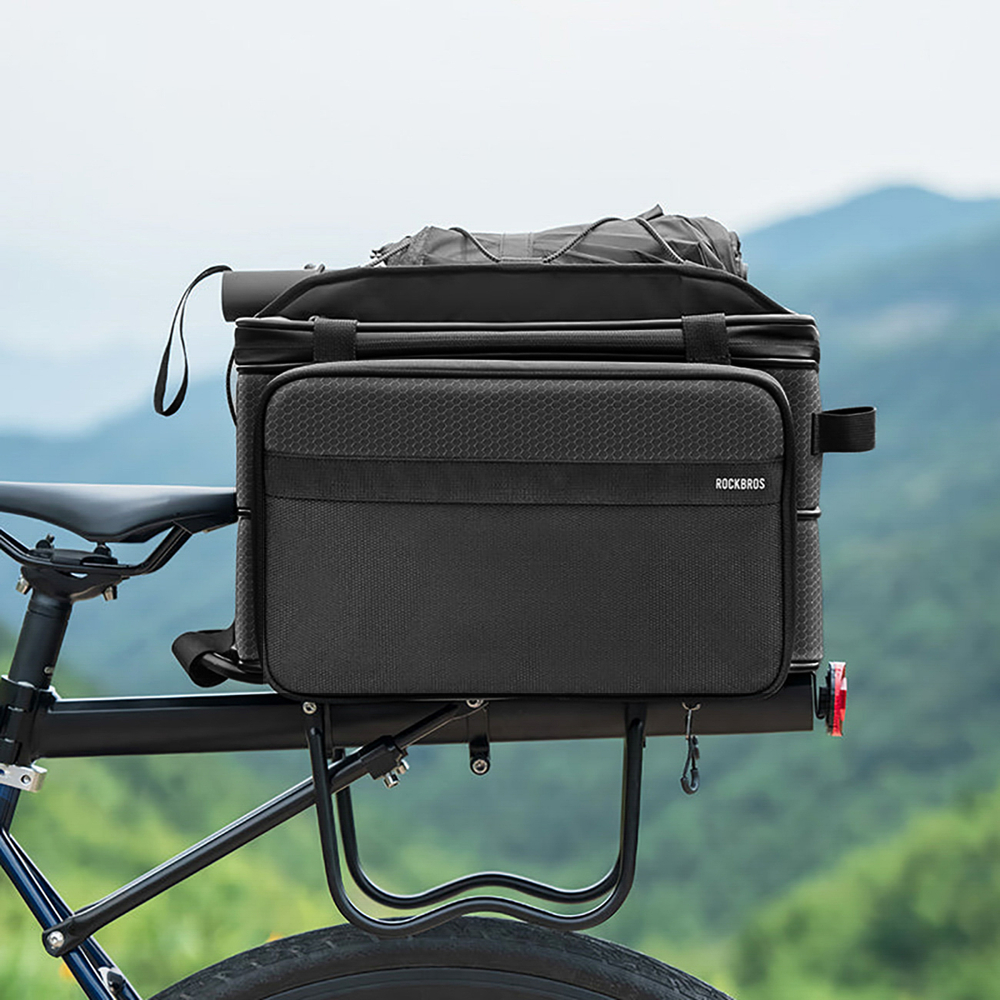 iTok webáruház - RockBros Rockbros A30 ROAD TO SKY Foldable Bike Bag for Trunk 15-30L (fekete) 6 Rockbros A30 ROAD TO SKY Foldable Bike Bag for Trunk 15-30L (fekete)
