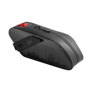 Rockbros AS-078-1 0,8 l kerékpáros nyeregtáska intelligens hátsó lámpával (fekete)