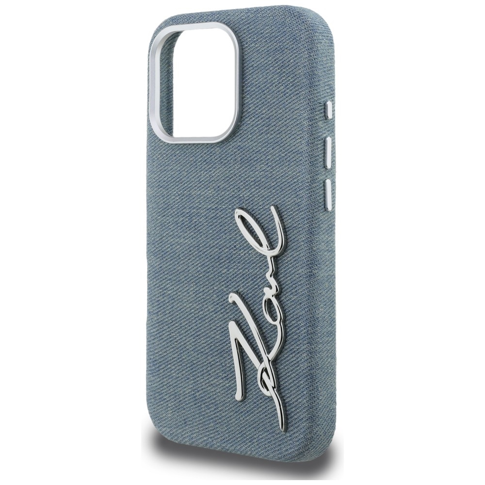 iTok webáruház - Karl Lagerfeld Karl Lagerfeld FW Jeans Signature Logo MagSafe tok iPhone 16 Pro Maxhoz (kék) 6 Karl Lagerfeld FW Jeans Signature Logo iPhone 16 Pro Max Case (kék)