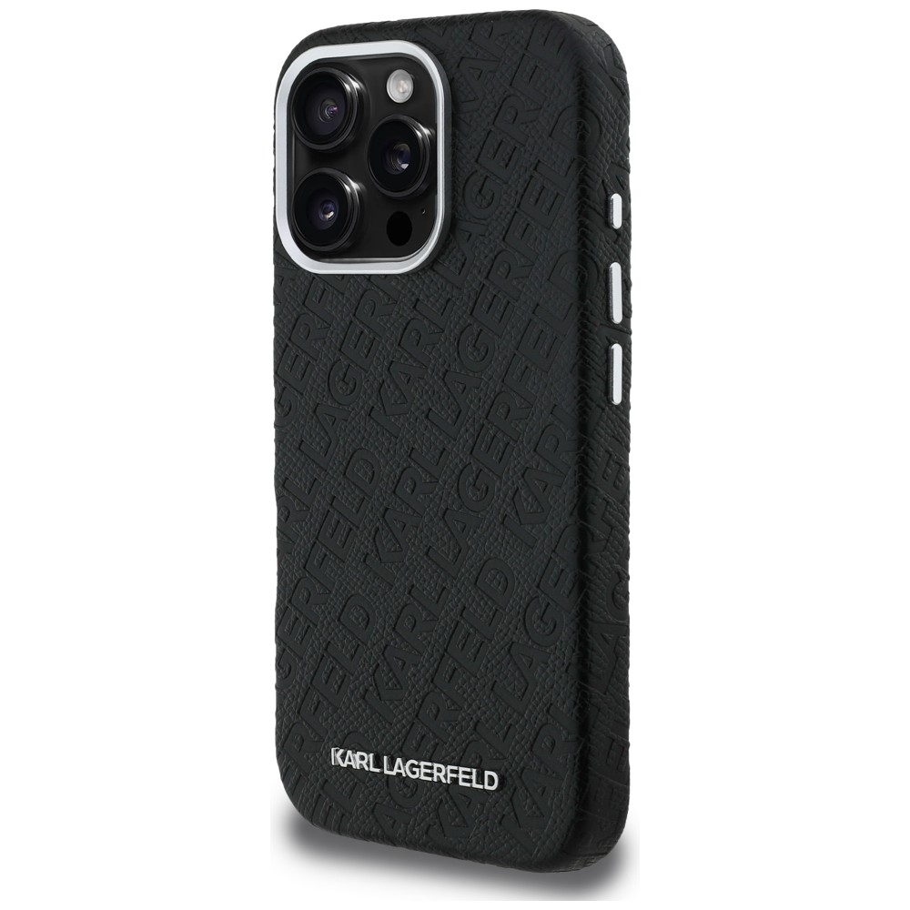 iTok webáruház - Karl Lagerfeld Karl Lagerfeld FW Stamped Karl MagSafe tok iPhone 16 Pro Max készülékhez (fekete) 2 Karl Lagerfeld FW Stamped Karl MagSafe Case for iPhone 16 Pro Max (fekete)
