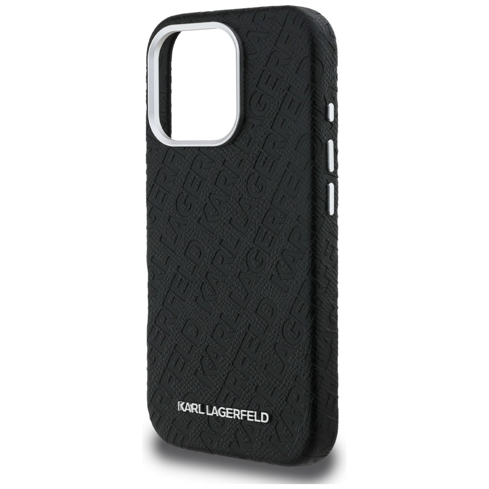 iTok webáruház - Karl Lagerfeld Karl Lagerfeld FW Stamped Karl MagSafe tok iPhone 16 Pro Max készülékhez (fekete) 6 Karl Lagerfeld FW Stamped Karl MagSafe Case for iPhone 16 Pro Max (fekete)