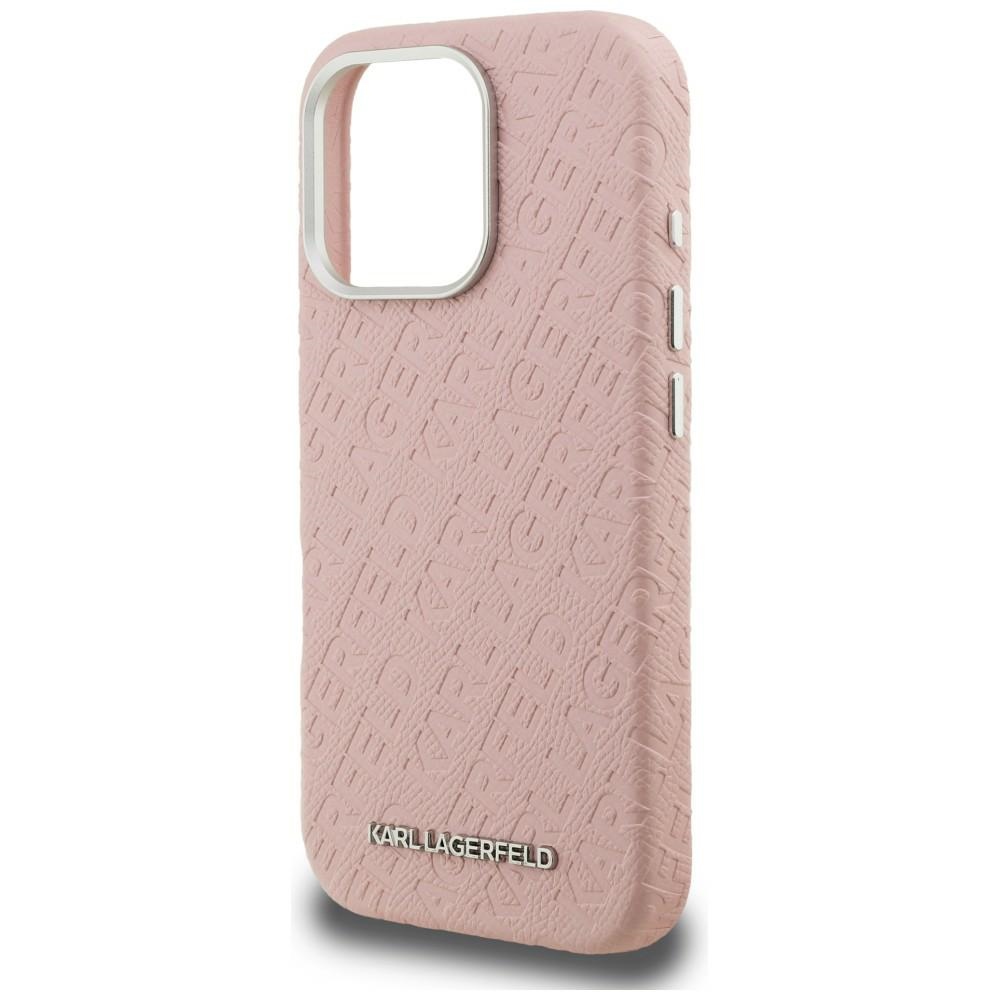 iTok webáruház - Karl Lagerfeld Karl Lagerfeld FW Stamped Karl MagSafe tok iPhone 16 Pro Max készülékhez (rózsaszín) 6 Karl Lagerfeld FW Stamped Karl MagSafe Case for iPhone 16 Pro Max (rózsaszín)