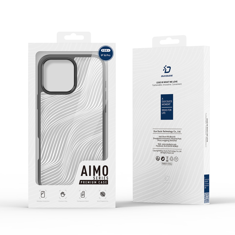 iTok webáruház - Dux Ducis Dux Ducis Aimo tok iPhone 16 Pro Max készülékhez (fekete) 3 Dux Ducis Aimo Case for iPhone 16 Pro Max (fekete)