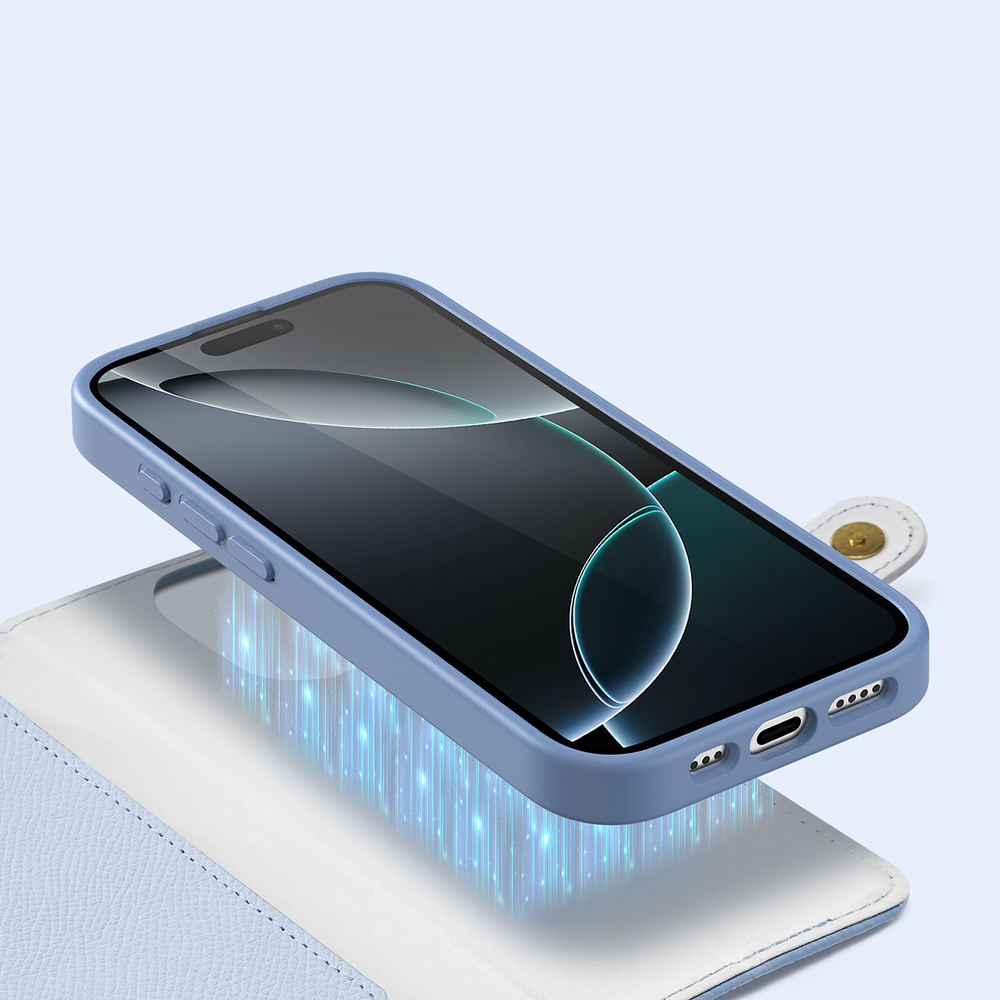 iTok webáruház - Dux Ducis Lawa Leather Case for iPhone 16 Pro Max with Detachable Magnetic Wallet (kék) 5 Dux Ducis Lawa Leather Case for iPhone 16 Pro Max with Detachable Magnetic Wallet (kék)