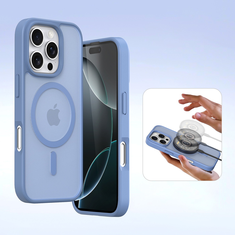 iTok webáruház - Dux Ducis Lawa Leather Case for iPhone 16 Pro Max with Detachable Magnetic Wallet (kék) 6 Dux Ducis Lawa Leather Case for iPhone 16 Pro Max with Detachable Magnetic Wallet (kék)
