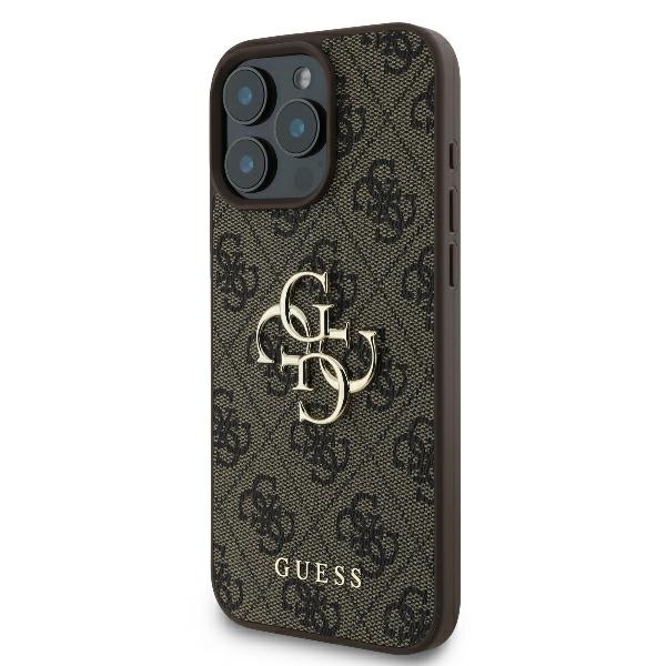 iTok webáruház - Guess Guess 4G Big Logo tok iPhone 16 Pro Max készülékhez (barna) 2 Guess 4G Big Logo iPhone 16 Pro Max Case (barna)