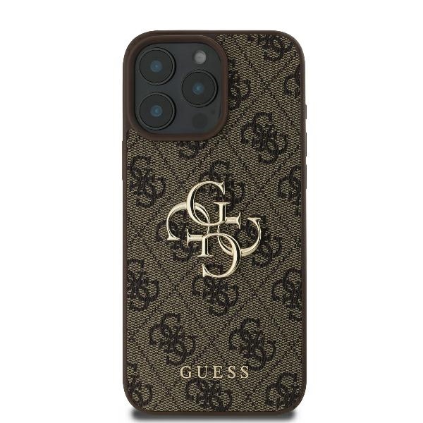 iTok webáruház - Guess Guess 4G Big Logo tok iPhone 16 Pro Max készülékhez (barna) 3 Guess 4G Big Logo iPhone 16 Pro Max Case (barna)